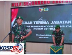 Pimpin Sertijab Danramil Dan Perwira Staf, Dandim 0808/Blitar Tekankan Optimalisasi Kinerja Satuan