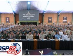 Menhan RI Hadiri Taklimat Presiden Prabowo Kepada Ribuan Perwira Siswa TNI – Polri Di Seskoad