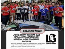 Laskar Gibran Resmikan Club Futsal,Siapkan Turnamen Nasional Untuk Anak Muda Indonesia