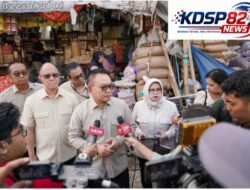 Sidak Pasar Induk Kramat Jati,Kepala Staf Kepresidenan Pastikan Pasokan Pangan Melimpah Dan Inflasi Terkendali