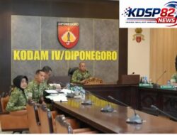 Pangdam IV/Diponegoro Ikuti Vicon Evaluasi Percepatan Pembangunan KDKMP