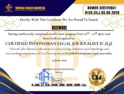 Tingkatkan Profesionalisme Media,Direktur Utama Sekaligus Pimred Media KDSP 82 NEWS Raih Gelar C.ILJ