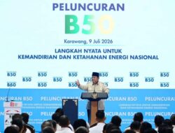 Presiden Prabowo Meresmikan Peluncuran Biodiesel BSO Bertajuk”Langkah Nyata Untuk Kemandirian Dan Ketahanan Energi Nasional”Di Karawang