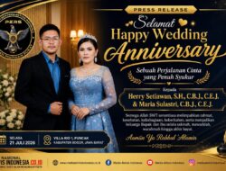 Selamat Happy Wedding Anniversary Buat Ketua Umum Aliansi Cyber Pers Aktivis Indonesia Herry Setiawan,SH,.C.,B,.J,..C.E.,J & Maria Sulastri,C.,B.,J.,,C.,E.,J Sebuah Perjalanan Cinta Yang Penuh Syukur