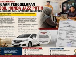 Diduga Gelapkan Mobil Honda Jazz Harta Gono-Gini,Seorang Perempuan Lapor Ke Polres Banjarnegara