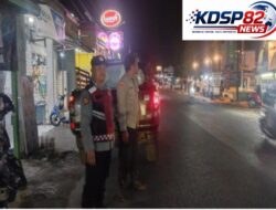 Bhabinkamtibmas Ikut Serta Dalam Giat Ronda Bersama Warga