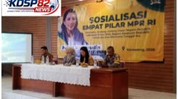 Polsek Klari Amankan Kegiatan Anggota DPR RI Komisi XI Dalam Rangka Sosialisasi Empat Pilar MPR RI