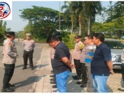 Kapolsek Klari Pimpin Apel Pengamanan Penilaian Aset Jaminan Group Texmaco Di PT Asia Pasific Fiber