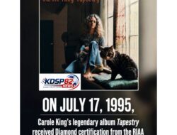 Carole King: Di Tahun 1995,Album Tapestry Meraih Sertifikasi Diamond