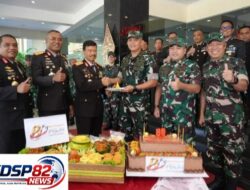 Perkokoh Sinergitas TNI-Polri,Pangdam IV/Diponegoro Hadiri Syukuran Hari Bhayangkara Ke-80 Di Mapolda Jateng