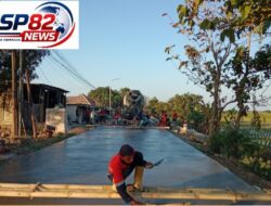 Pengecoran Jalan Sindang-Pecuk Dimulai,Pelaksana Prioritaskan Standar Mutu Dan Kualitas