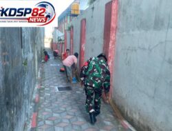 Wujudkan Lingkungan Asri,Kopka Sarifudin Bersama Warga Kepanjenkidul Gelar Kerja Bakti Bersama