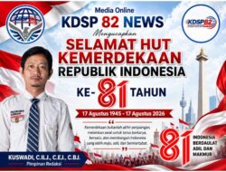 Peringatan HUT RI Ke-81, Pemred KDSP 82 NEWS Ajak Generasi Muda dan Jurnalis Amalkan Pancasila