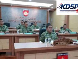 Kasdam IV/Diponegoro Ikuti Vicon Bersama Wapang TNI Bahas Perkembangan KDKMP